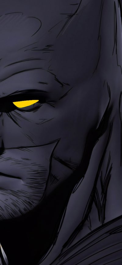 Fond d'écran iPhone Batman Glowing Eyes Digital Art 4k