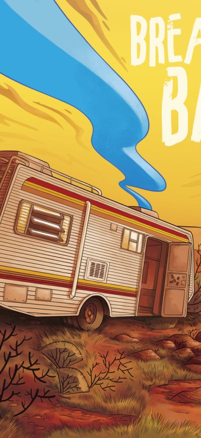 Fond d'écran iPhone Breaking Bad Van Artwork
