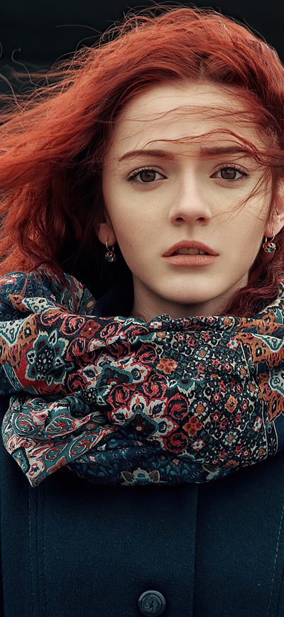 Fond d'écran iPhone Beautiful Portrait Red Head 4k