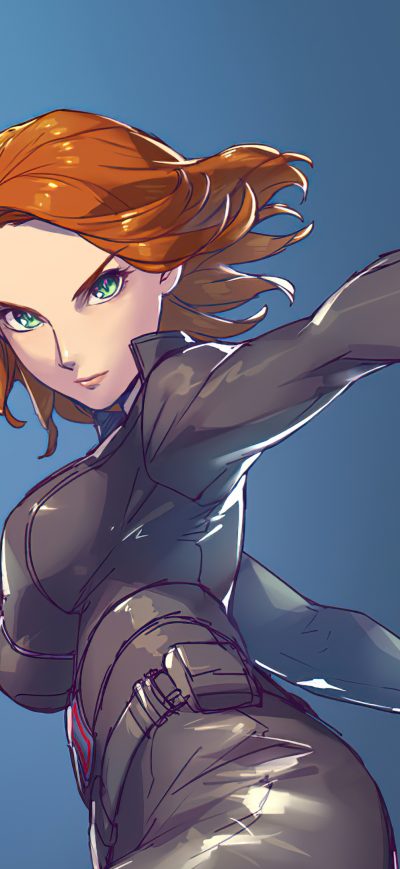 Fond d'écran iPhone 2020 Black Widow Artwork 4k