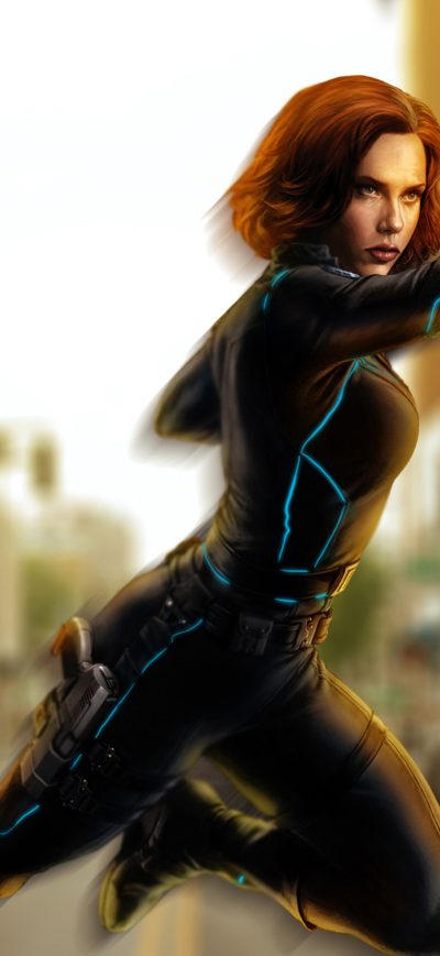 Fond d'écran iPhone Avengers Age Of Ultron Black Widow Artwork