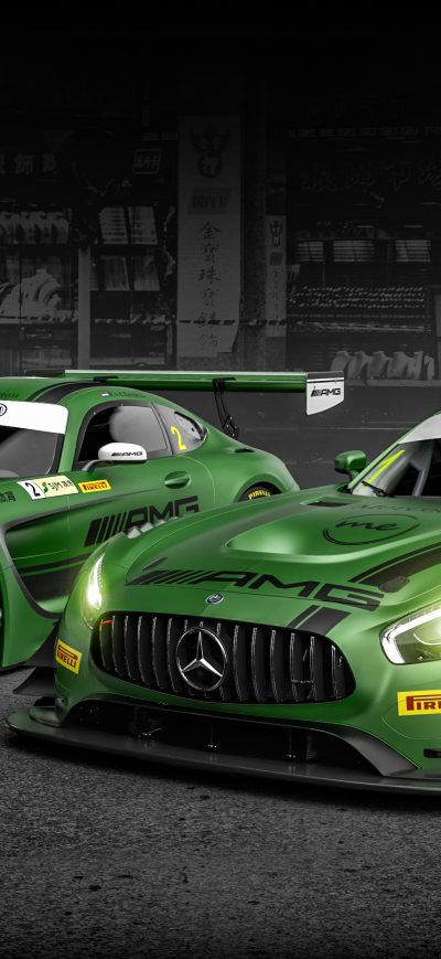 Fond d'écran iPhone Mercedes Amg GT3 2017
