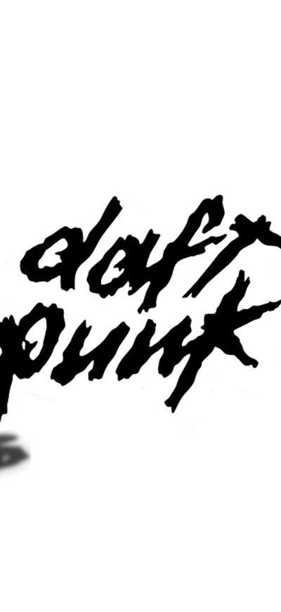 Fond d'écran iPhone Daft Punk Typo