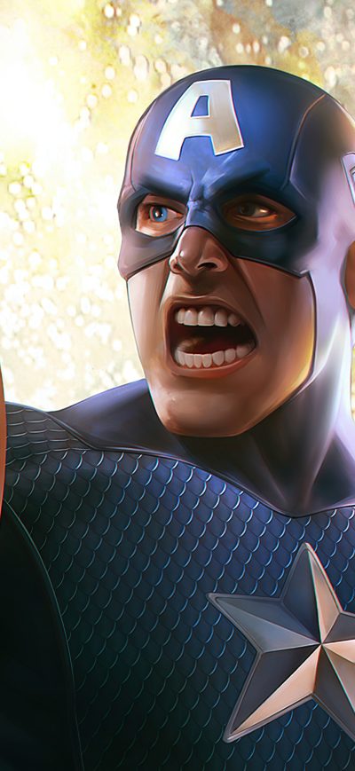 Fond d'écran iPhone Captain America 2020 Art New