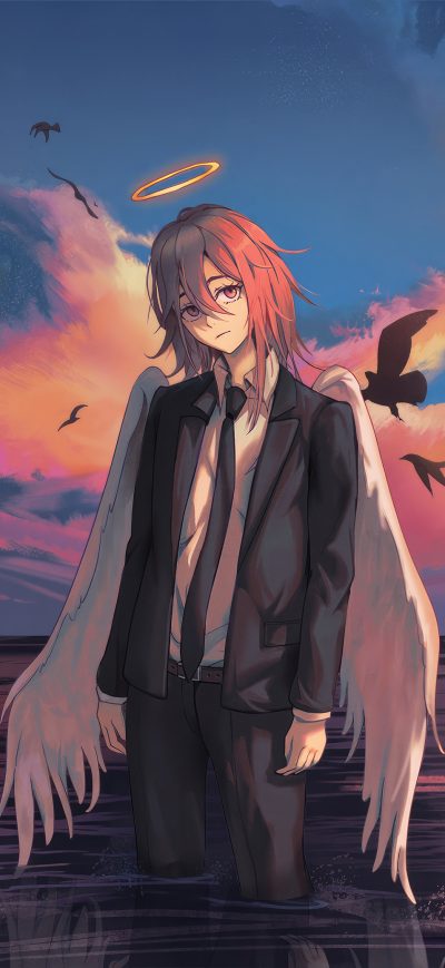 Fond d'écran iPhone Angel Devil Chainsaw Man 4k