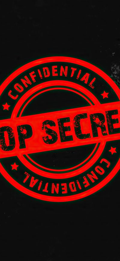 Fond d'écran Confidential Top Secret 4k sur iPhone
