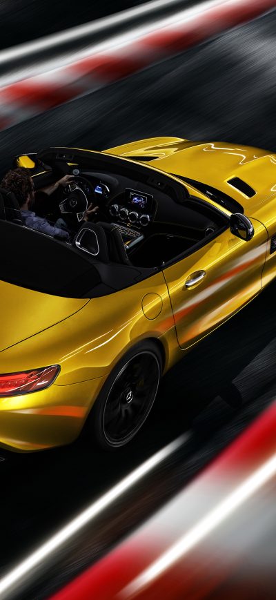 Fond d'écran iPhone Mercedes AMG GT S Roadster 2018 Upper View