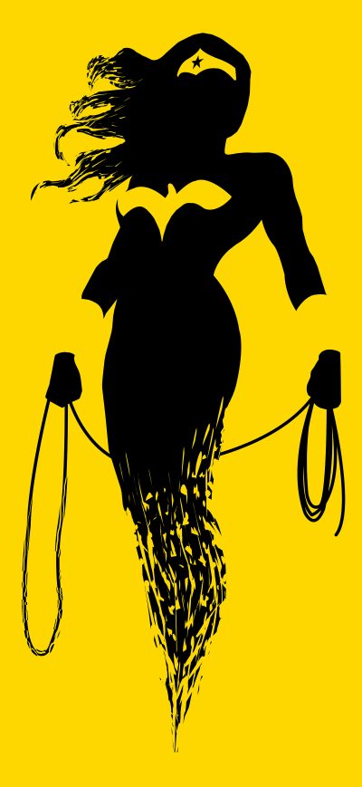 Fond d'écran iPhone Wonder Woman Dceu Minimalism 8k