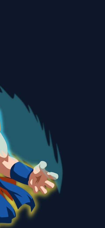 Fond d'écran Goku Minimalist sur iPhone