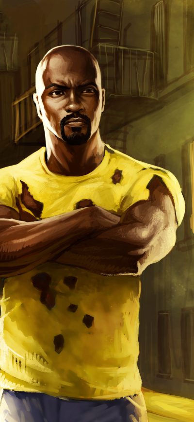 Fond d'écran iPhone Luke Cage In The Defenders Artwork