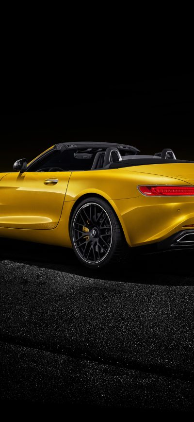 Fond d'écran iPhone Mercedes AMG GT S Roadster 2018 Open Roof