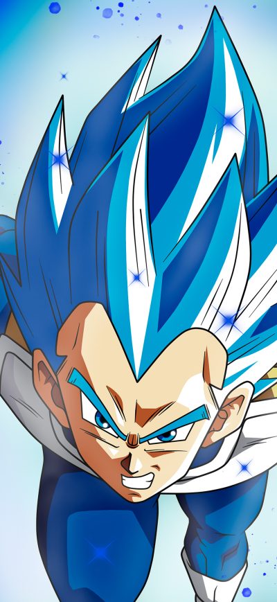Fond d'écran iPhone Vegita SSJ Blue Full Pawer