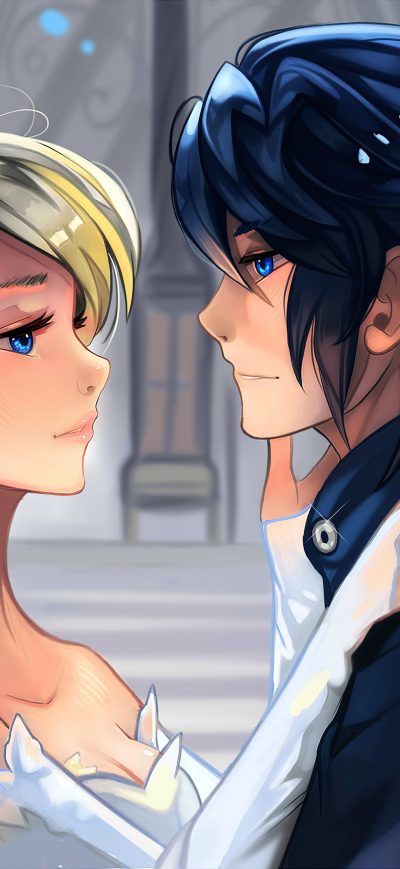 Fond d'écran iPhone Luna And Noctis Final Fantasy 15 4k