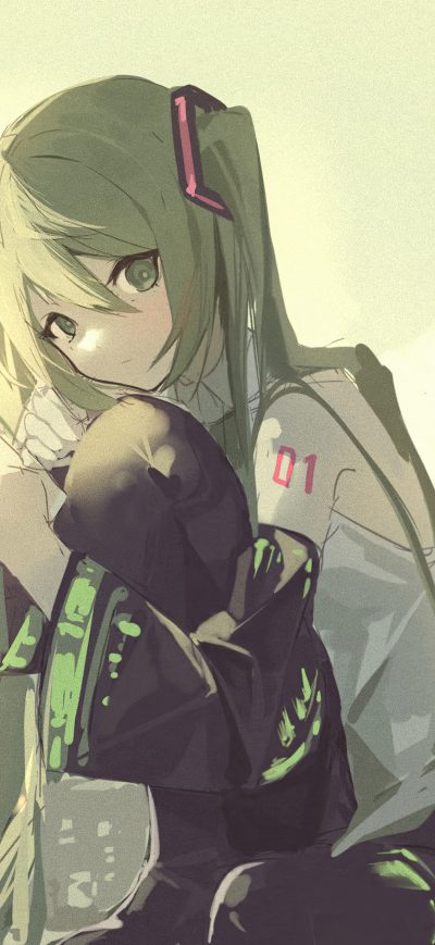 Fond d'écran iPhone Hatsune Miku Anime Art 5k