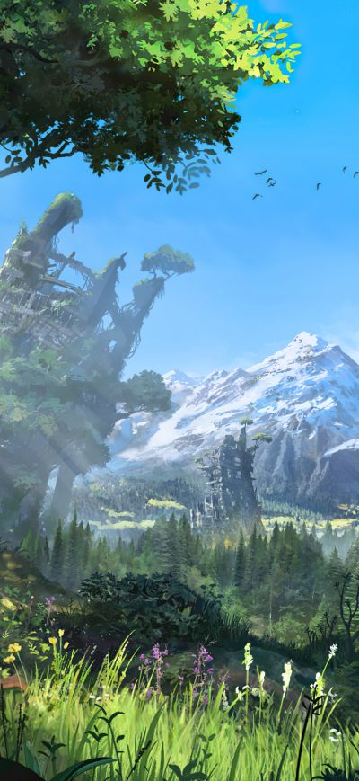 Fond d'écran iPhone Horizon Zero Dawn Ps5 4k
