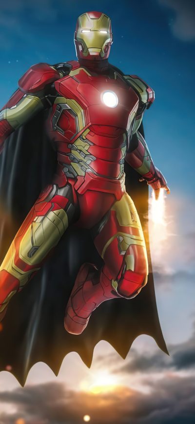 Fond d'écran iPhone Iron Man With Batman Cape