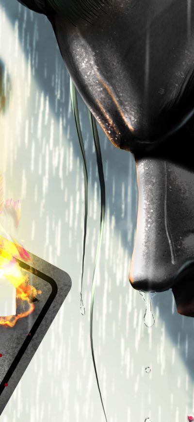 Fond d'écran iPhone Joker Card Burning 4k