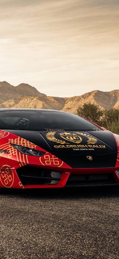 Fond d'écran iPhone Lamborghini Huracan Red 2020