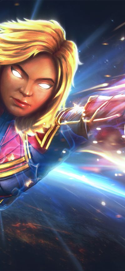 Fond d'écran iPhone Captain Marvel Marvel Contest Of Champions