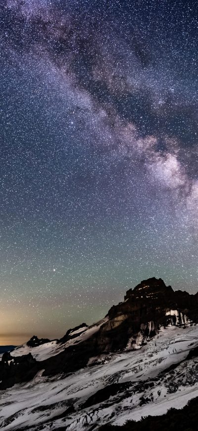Fond d'écran iPhone Milky Way Mt Rainier