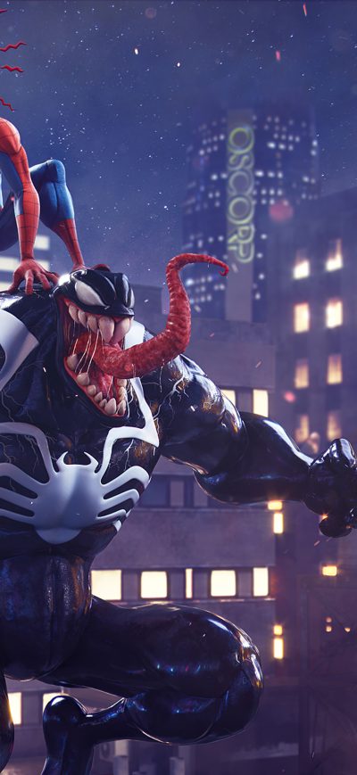 Fond d'écran iPhone Spider Man Vs Venom Artwork