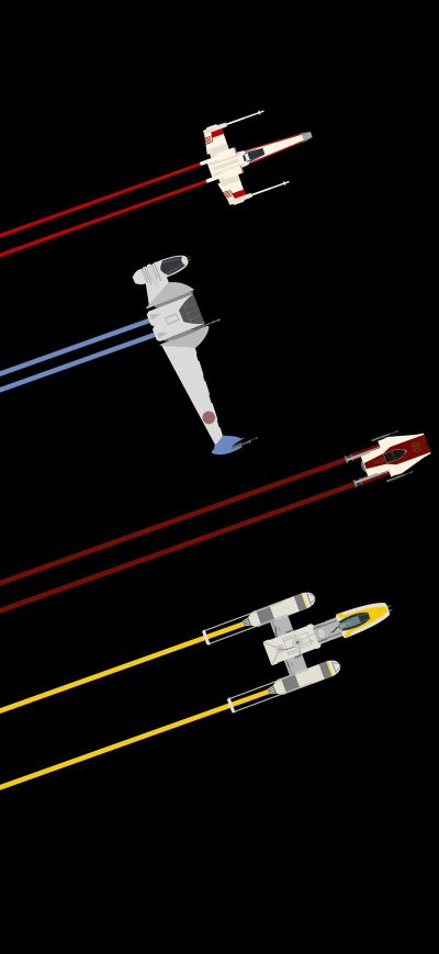 Fond d'écran iPhone Star Wars Shops X Wing A Wing B Wing Y Wing