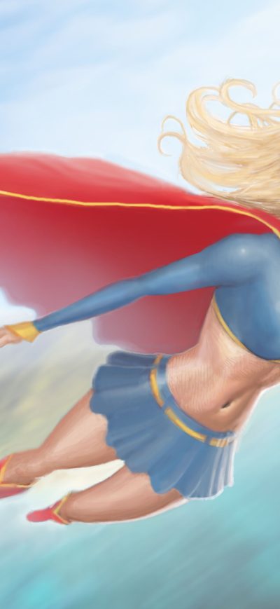 Fond d'écran iPhone Supergirl 5k Artwork