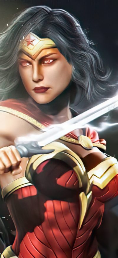 Fond d'écran iPhone 4k Wonder Woman Arts 4k