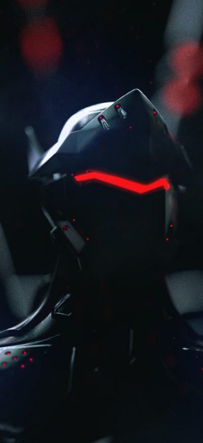 Fond d'écran iPhone Genji Overwatch Neon Artwork