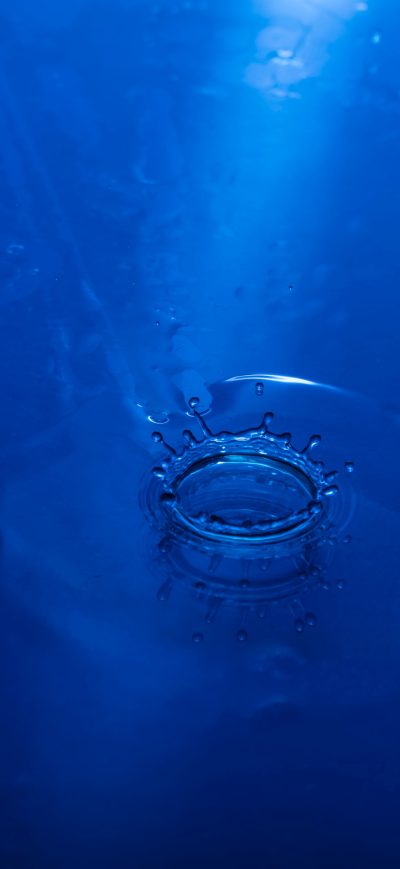 Fond d'écran iPhone Water Splash Bubble Drop 4k