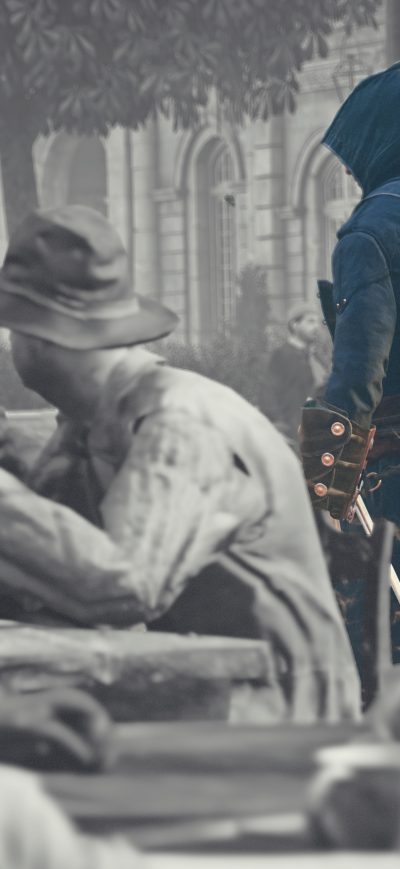 Fond d'écran Assassins Creed Unity 5k sur iPhone