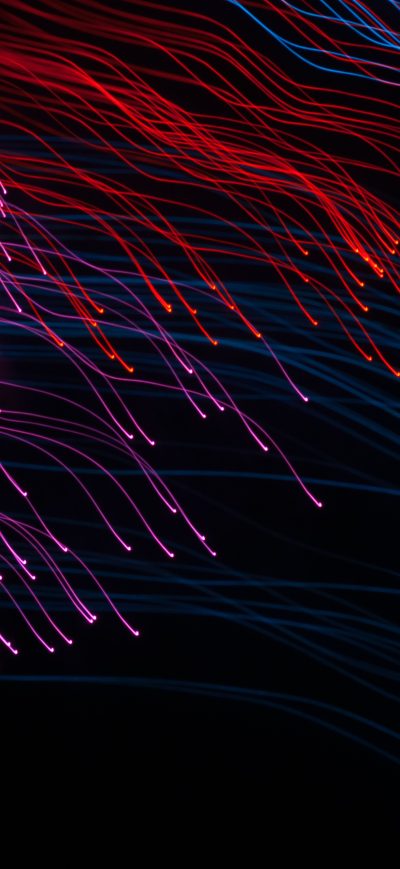 Fond d'écran iPhone Abstract Lines Glowing Waves