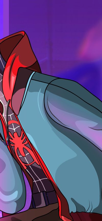 Fond d'écran iPhone Miles Morales Colorful Art