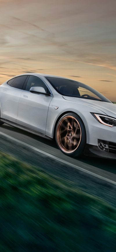 Fond d'écran iPhone Tesla Model S Novitec