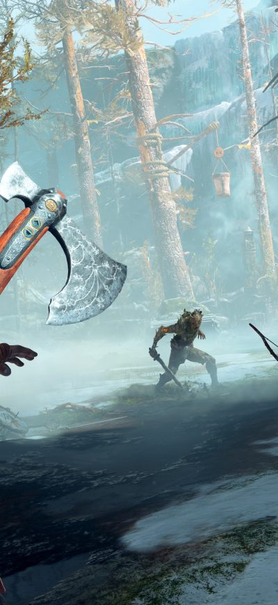 Fond d'écran iPhone God Of War 4 2018 Ps4 4k