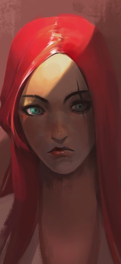Fond d'écran iPhone Katarina League Of Legends Artwork