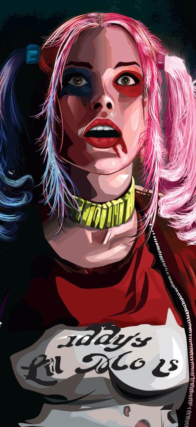 Fond d'écran Harley Quinn 4k Artworks sur iPhone