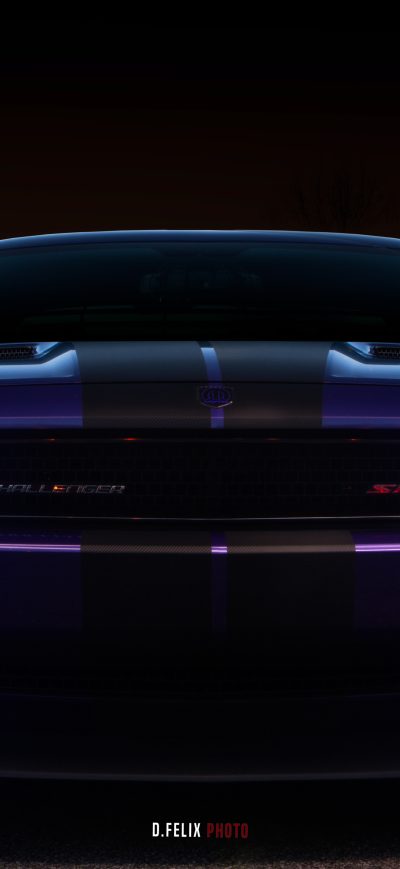 Fond d'écran iPhone Dodge Challenger SRT Angel Lights