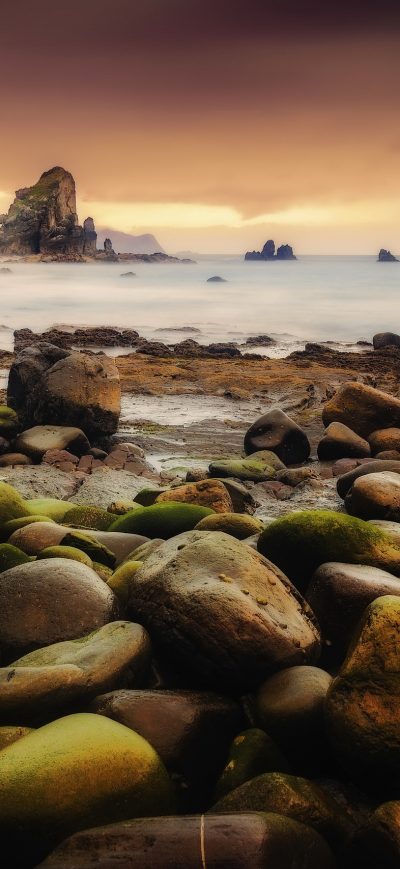 Fond d'écran iPhone Coast Rocks Sea Nature