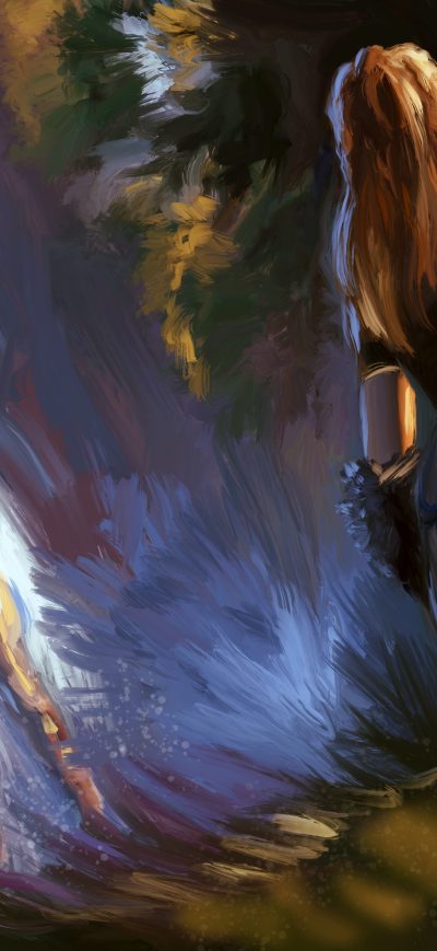 Fond d'écran iPhone Horizon Zero Dawn Painting Artwork 5k