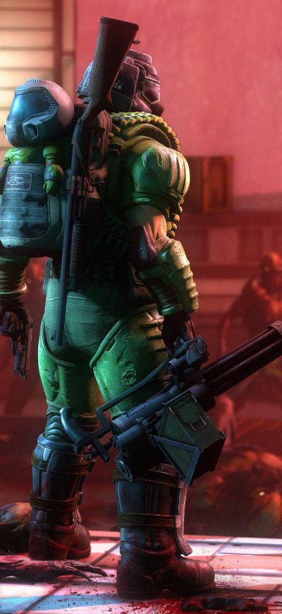 Fond d'écran iPhone Doom Eternal Fan Art