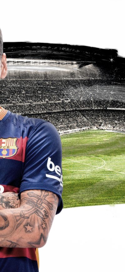 Fond d'écran iPhone Daniel Alves FC Barcelona