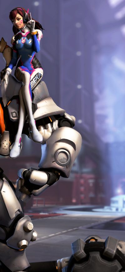 Fond d'écran iPhone Overwatch Dva Mercy Tracer Fanart
