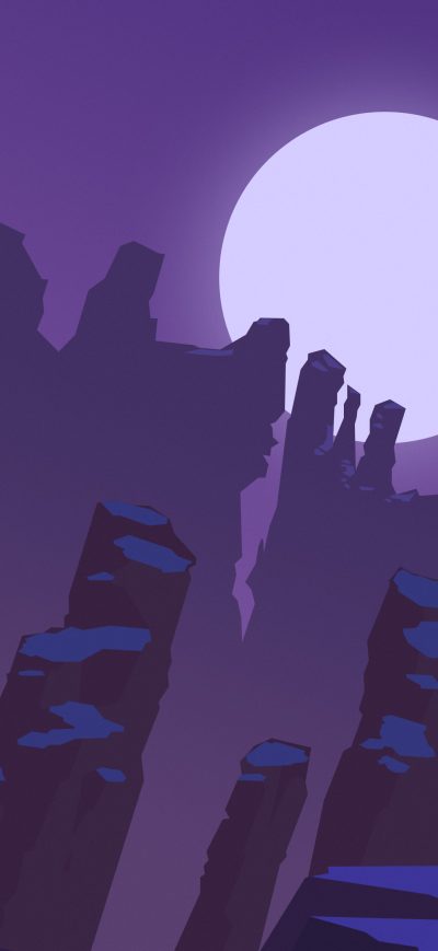 Fond d'écran iPhone Canyon Minimalism 4k