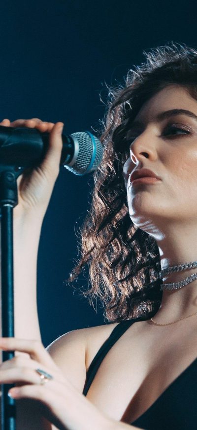 Fond d'écran iPhone Lorde Live Singing