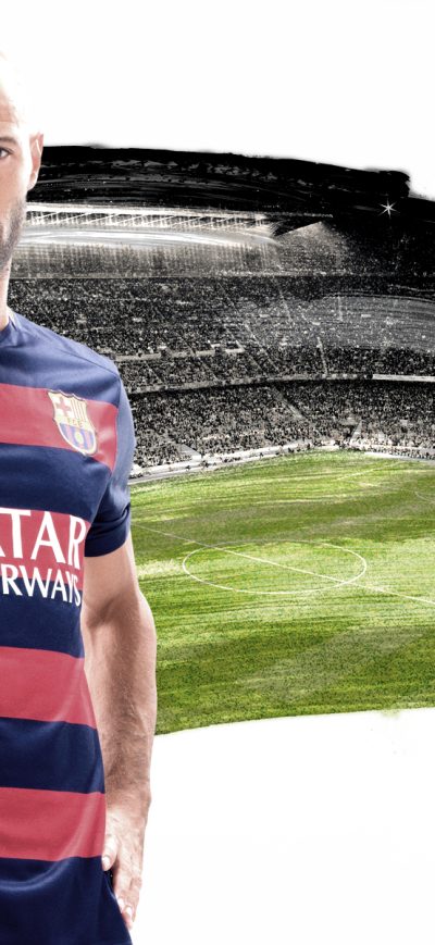 Fond d'écran iPhone Javier Mascherano FC Barcelona