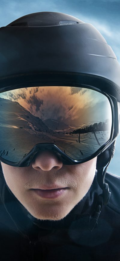 Fond d'écran iPhone Ski Jumper Helmet
