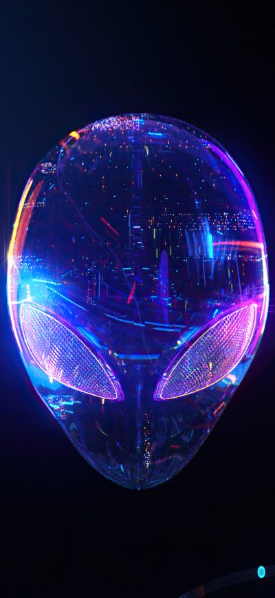 Fond d'écran iPhone Alienware Skull 4k