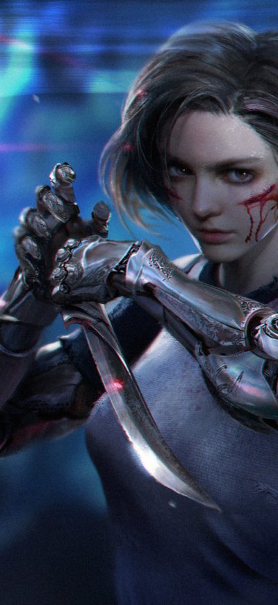Fond d'écran iPhone Alita Fanart