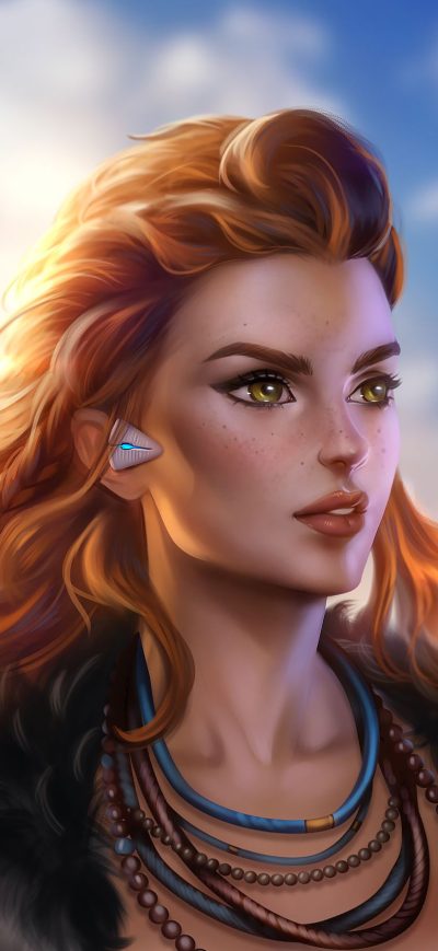Fond d'écran iPhone Aloy Horizon Zero Dawn Game